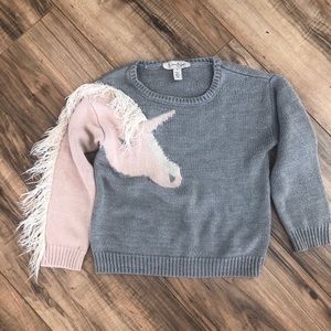 Girls unicorn sweater
